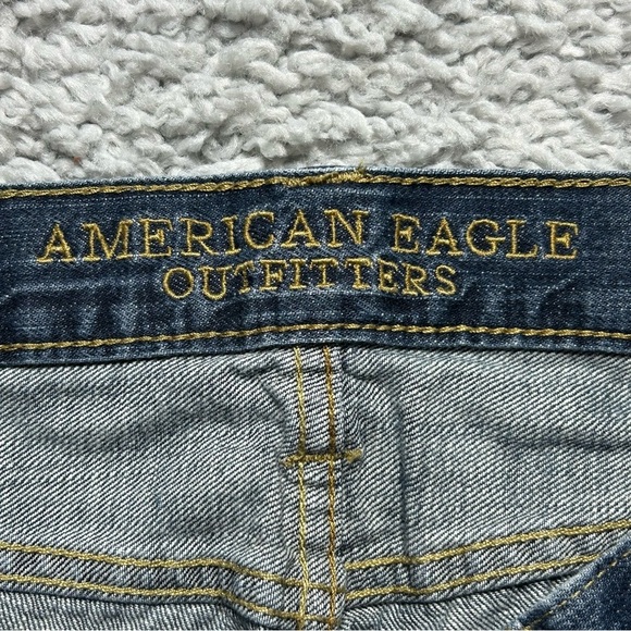 American Eagle Jeans Mens 32 x 32 Slim Straight Dark Wash 100% Cotton Denim Work - Picture 2 of 5